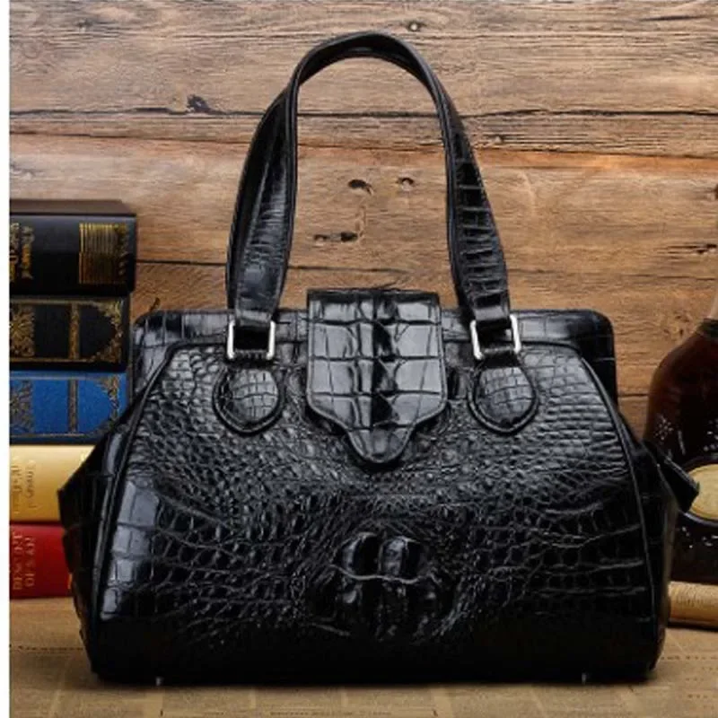 ourui new crocodile leather bag women package  Female bag  new women handbag