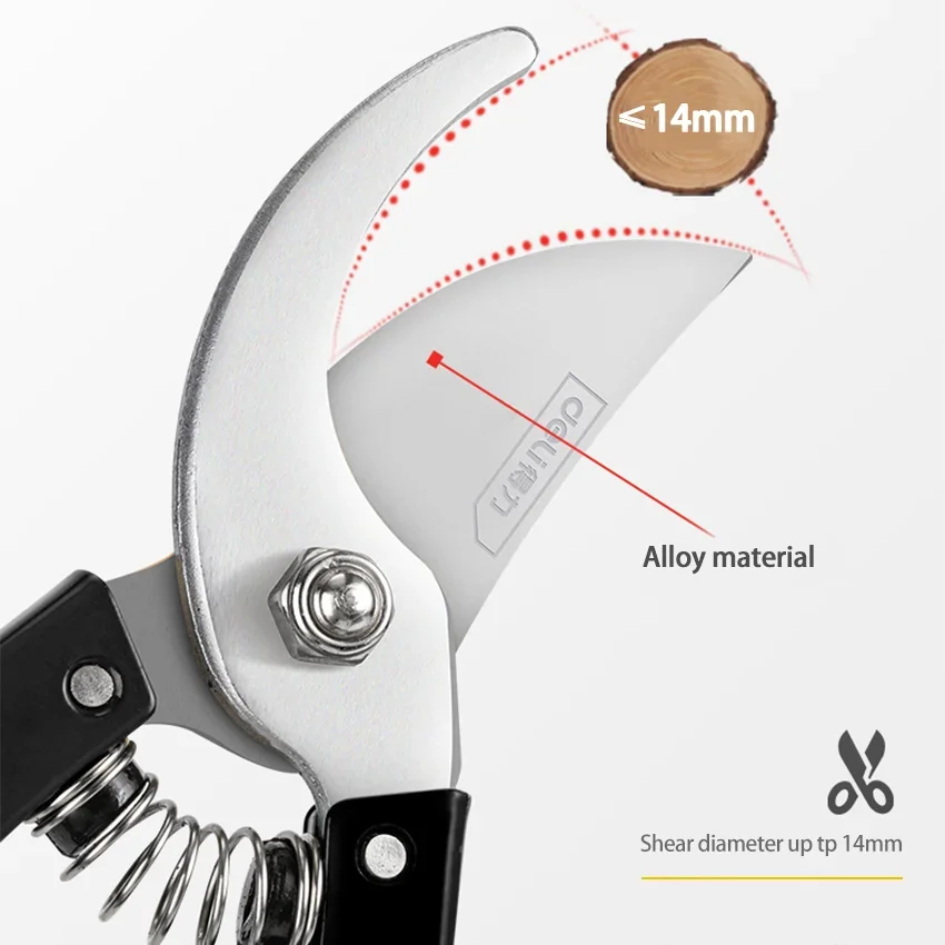 1 個 8 インチ庭剪定鋏省力はさみ家庭園芸用多機能植物盆栽ブランチはさみ