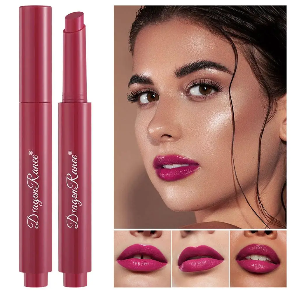 Jelly Lipsticks Waterdichte Langdurige Nude Stick Pen Lippen Tint Schoonheid Drukknop Make-Up Dagelijkse Make-Up Pen Gereedschap Lippenstift A5g7