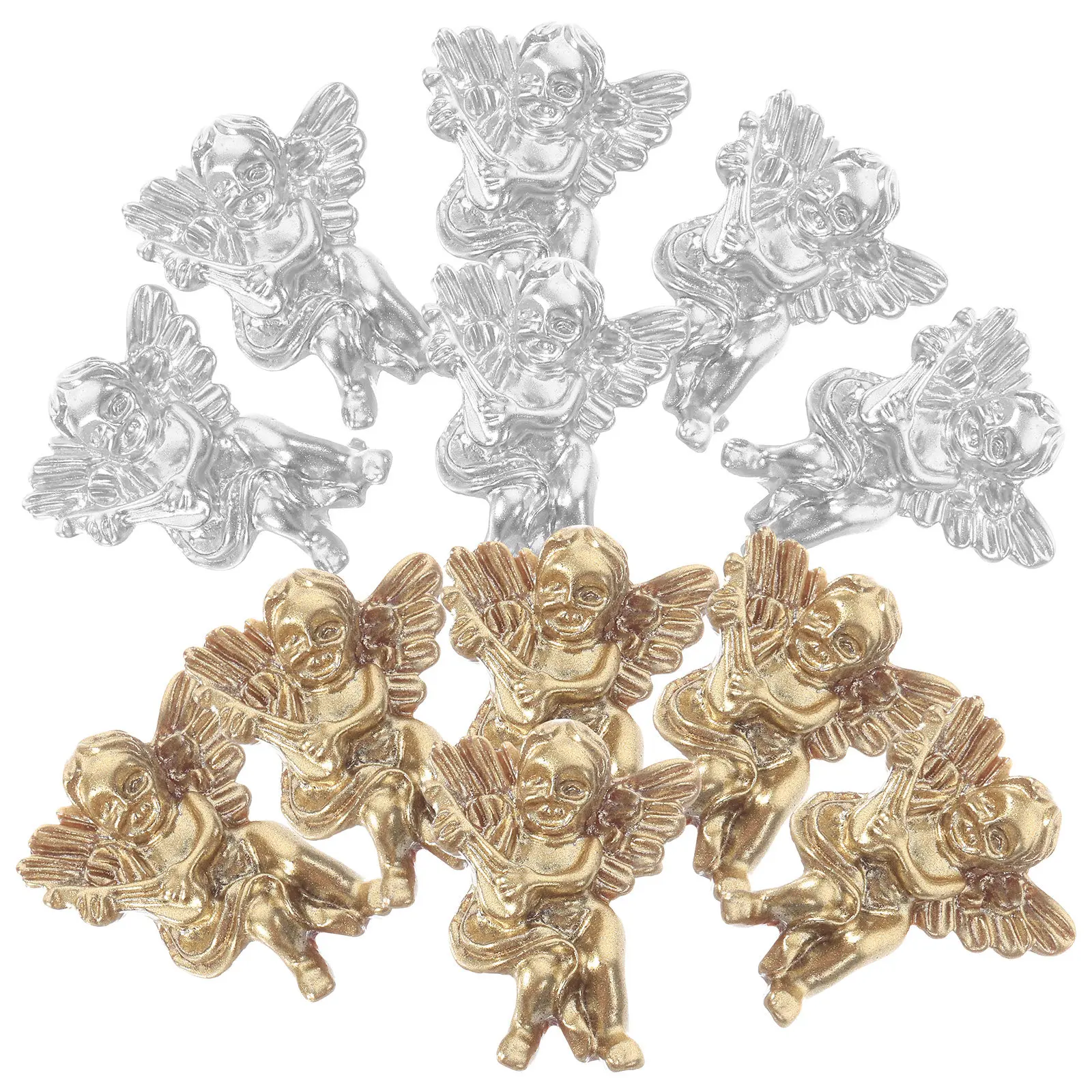 

80Pcs Nail Charms Angel Resin Decorations Manicure Supplies Small Nail Art Charms for Fake Nails Manicure Decoration