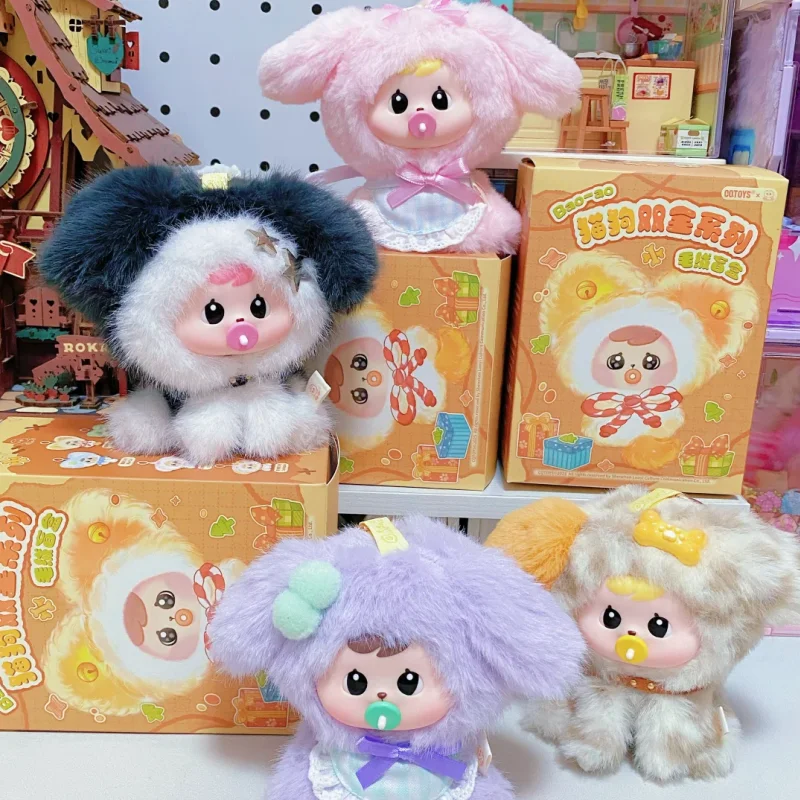 

Bao-Ao Kawaii Anime Vinyl Face Pendant Doll Cat And Dog Series Blind Box Mystery Keychain Bag Charm Toy Gift For Collectors