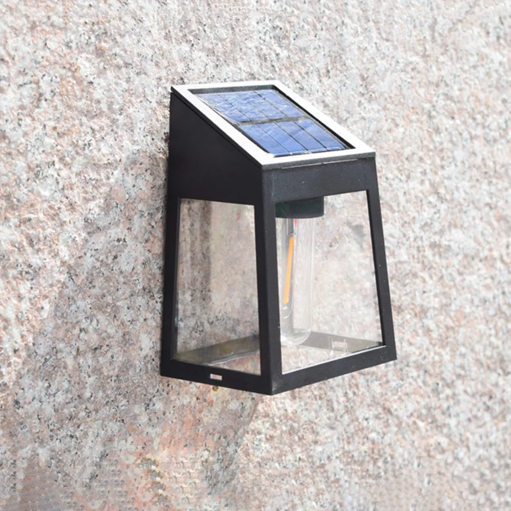 

Solar Wall Light ABS Plastic Outdoor Decorative Waterproof LED Lamp Automatic Day Night Lighting Garden Use Easy Install L scape