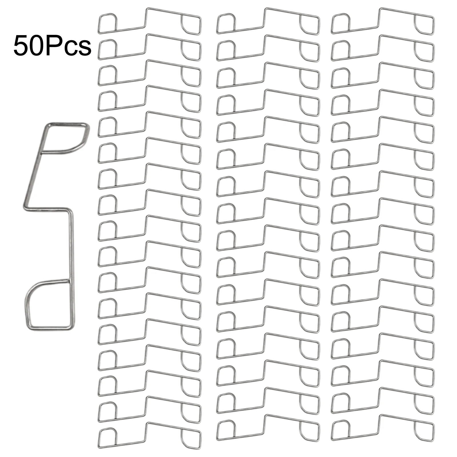 25/50PCS Stainless Steel Fence Panel Clip Fence Panel Wedges Kit Stop Rattling Garden Tool Accessories Garden Fence Supplies