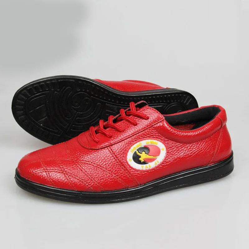 2025 New Men's and Women's Luxury Brand Taekwondo Shoes Kung Fu Shoes Wearable Taiji Shoes Leather Taiji Shoes