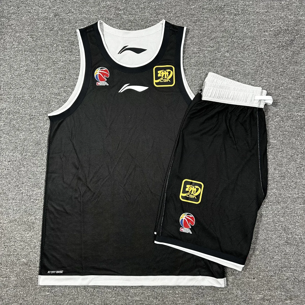 

CBA 30th Anniversary Baskeall Sportswear Qui Dry Training Cetition Player Suit Vest orts for Men