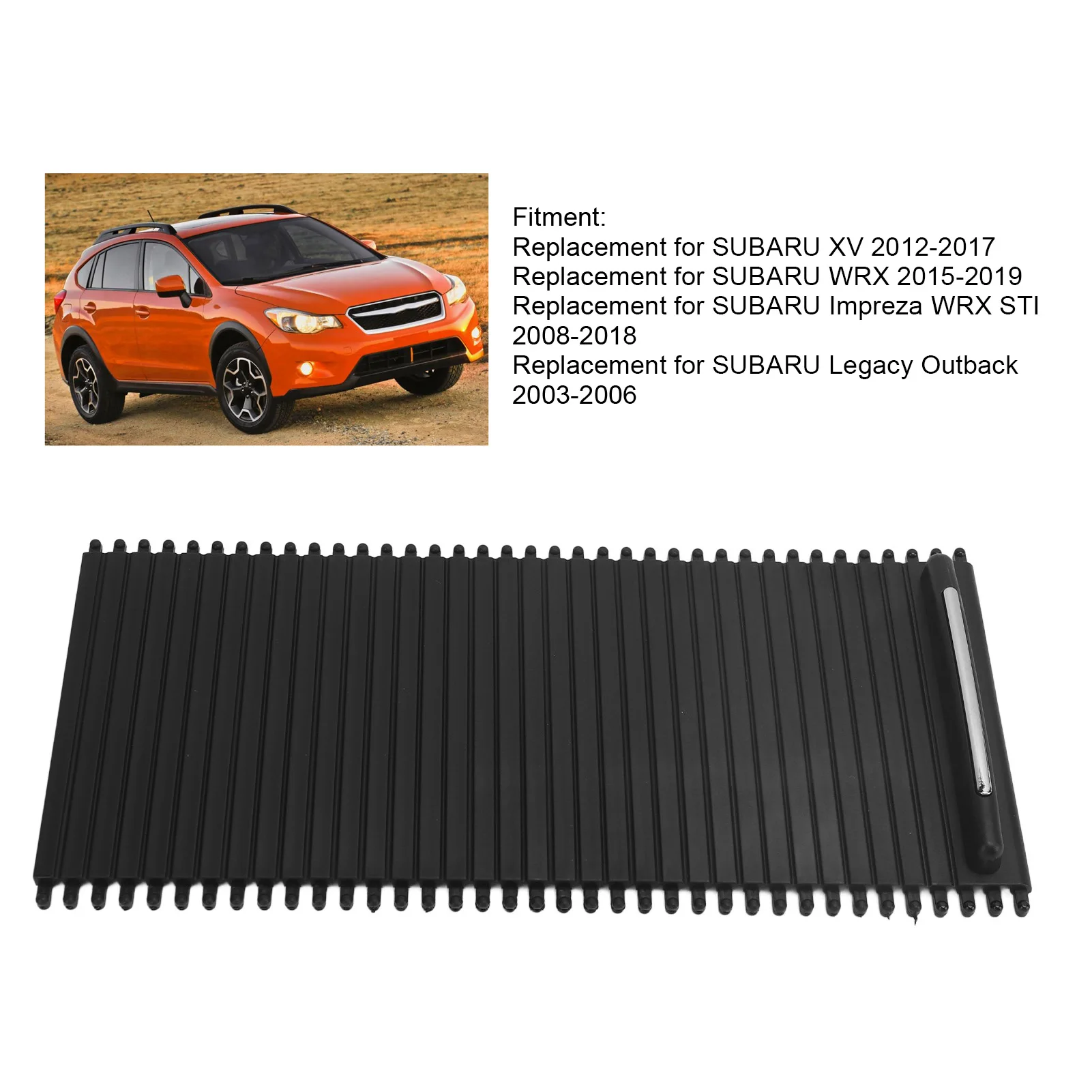 Cup Holder Sliding Cover Easy To Install Professional 66155AG100JC Center Console Roller Blind Cover for Impreza