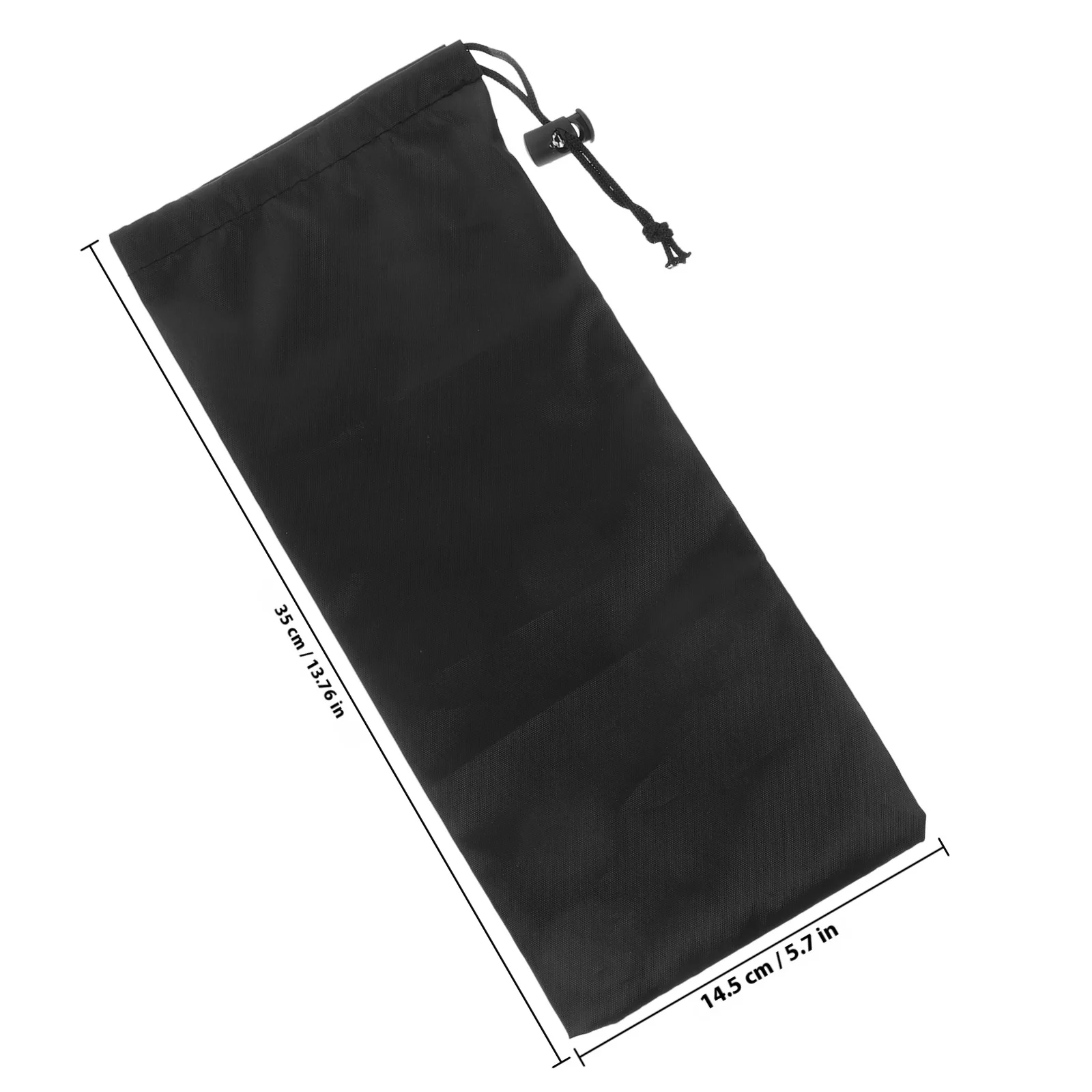 Polyester Foldable Trekking Pole Organizer Bag Lightweight Hiking Stick Storage Drawstring Closure Camping Climbing Outdoor
