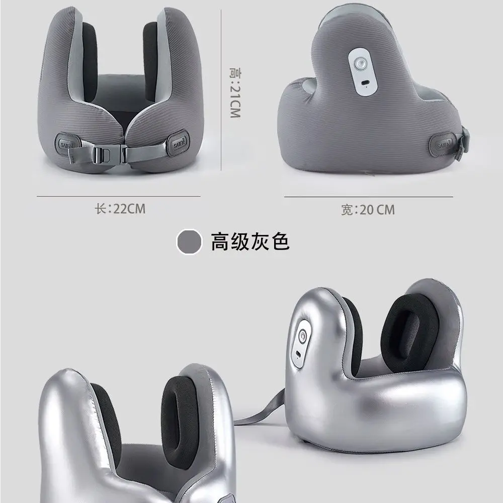 travel sleep empty pillow neck new noise reduction hearing protection Bluetooth music U-shaped ice silk neck rest headrest