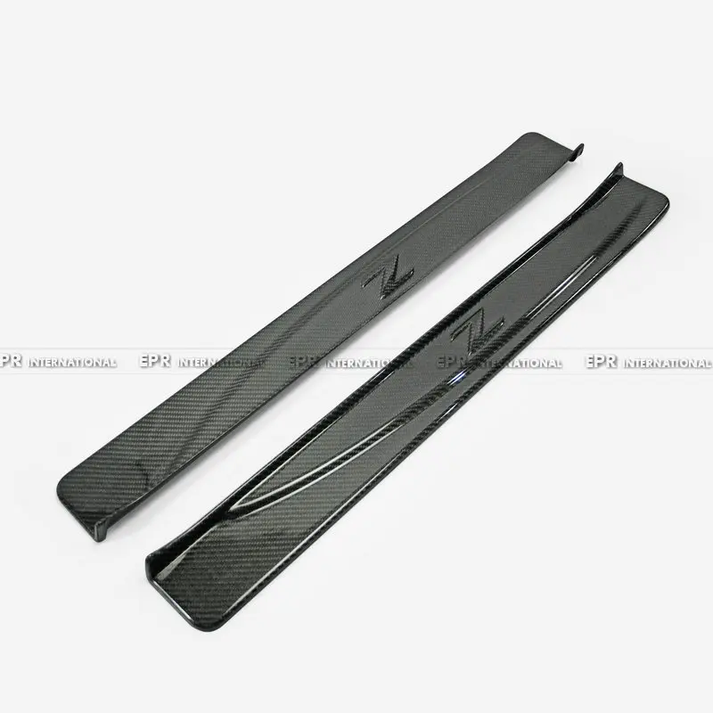 

SAAR Suitable for Nissan 370Z Car Modification Parts Carbon Fiber Sill Demon Z34 Welcome Door Anti-Step Strip Install