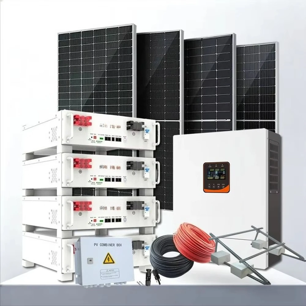 Solar Systeem Complete Kit 6 10 15 20 30 Kw 10Kw 10000W Hybrid Home Solar Energy Storage System With Lithium Battery