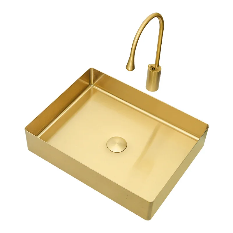 

Настольная раковина из нержавеющей стали, круглая раковина для ванной комнаты, домашний отель, одиночный ретро