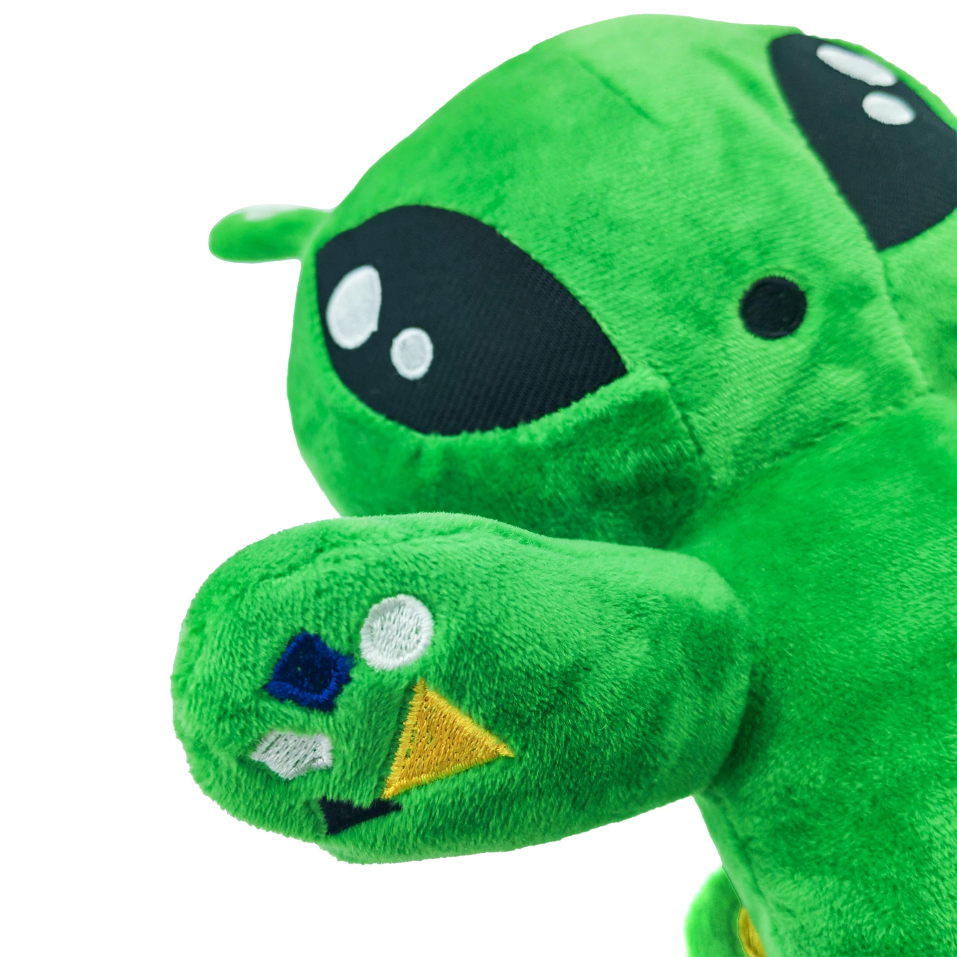 Peluche extraterrestre vert avec grands yeux et longues oreilles, jouet doux, cadeau pour enfants, décoration de chambres