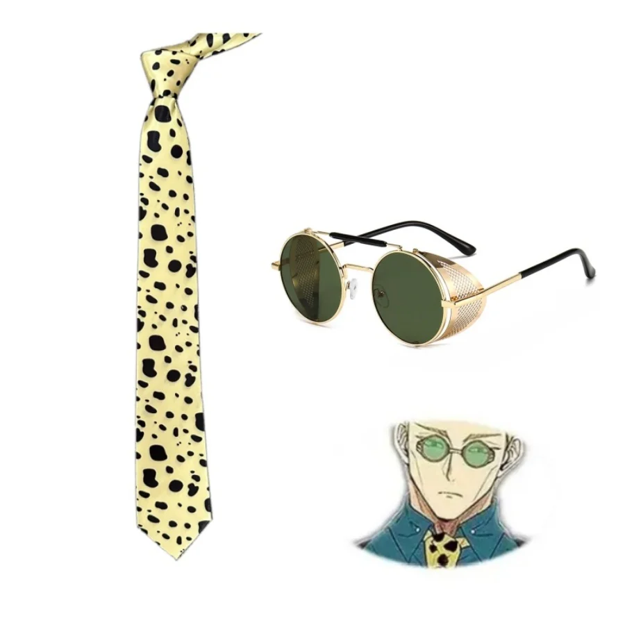 Jujutsu Kaisen Nanami Kento Same Style Leopard Print Dot Tie – Cosplay Convention Costume Accessory, Daily Commute Fashion Perso