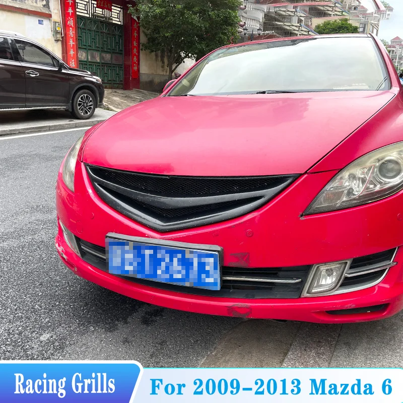 

Для Mazda 6 2009-2013 годов: Передняя решетка радиатора, гоночная решетка, решетка второго поколения Mazda 6, аксессуары для тюнинга кузова