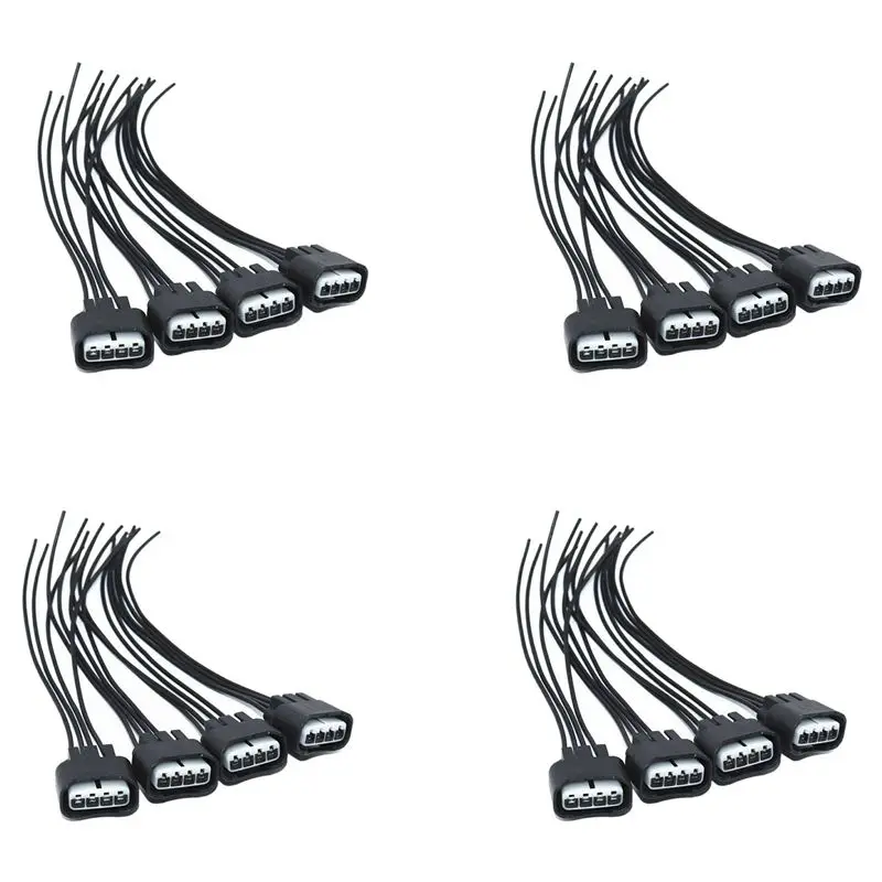 AASS-16Pcs Ignition Coil Pigtail Connector Repair Harness Kit Set For Toyota Lexus