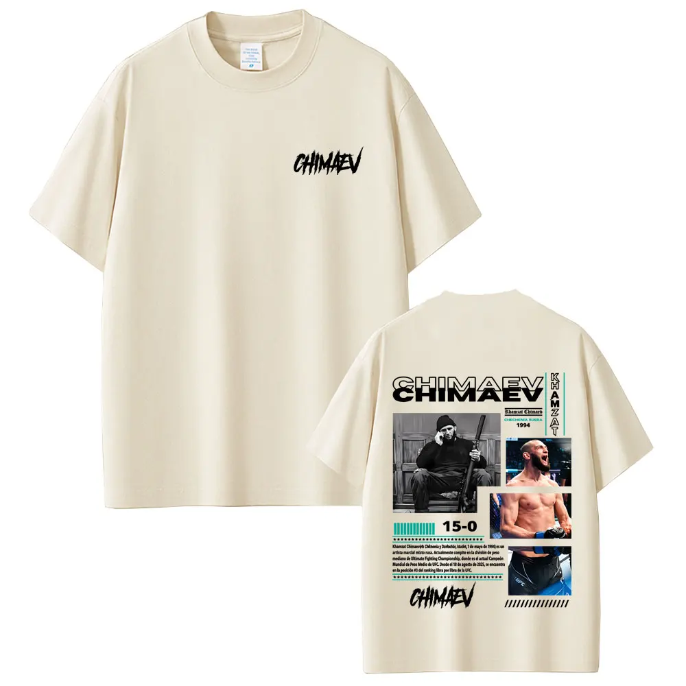 Khamzat Chimaev Graphic Print T-shirts Men Women Fashion Casual Oversized Short Sleeve T Shirts Men's Hip Hop Vintage Streetwear
