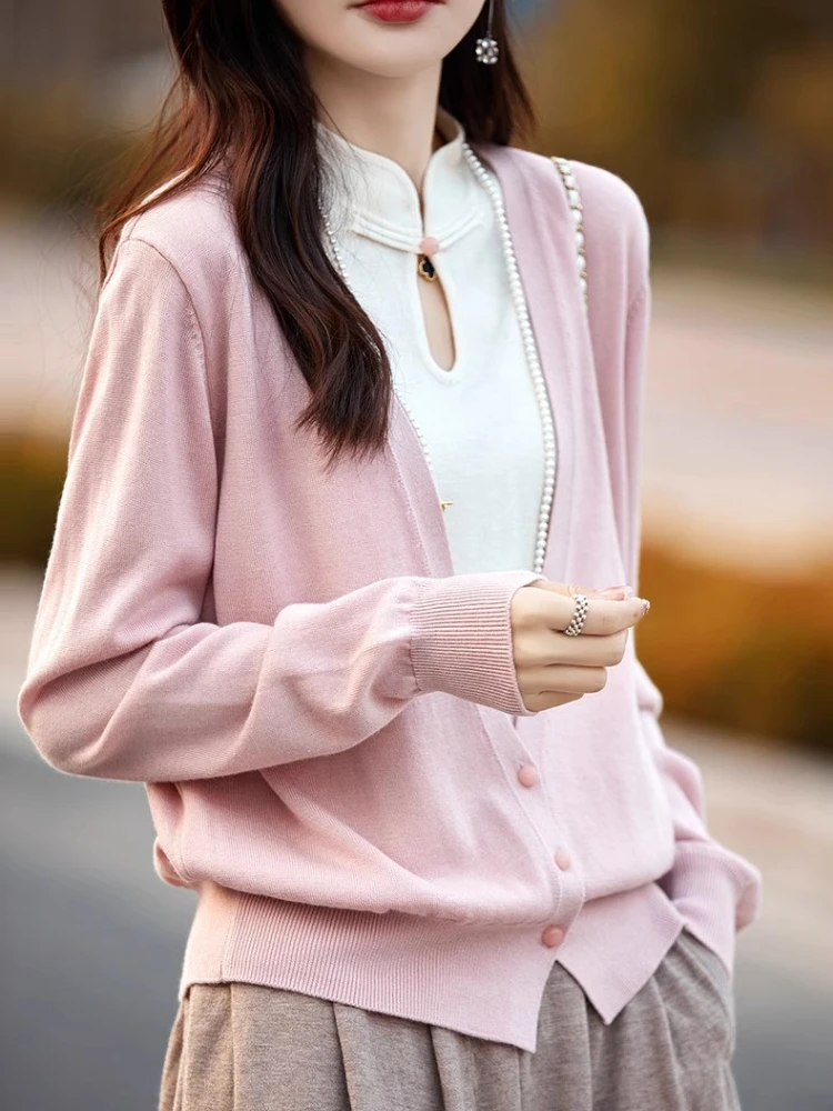 Pullovers Women Fake Two Pieces Autumn All-match Knitted Hollow Out Buttons Soft Ulzzang Свитер Женский Tops Korean Style 2024