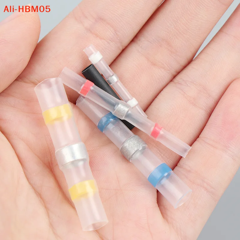 (HB05)300PCS Waterproof Solder Wire Connectors & Heat Shrink Butt Crimp Connectors