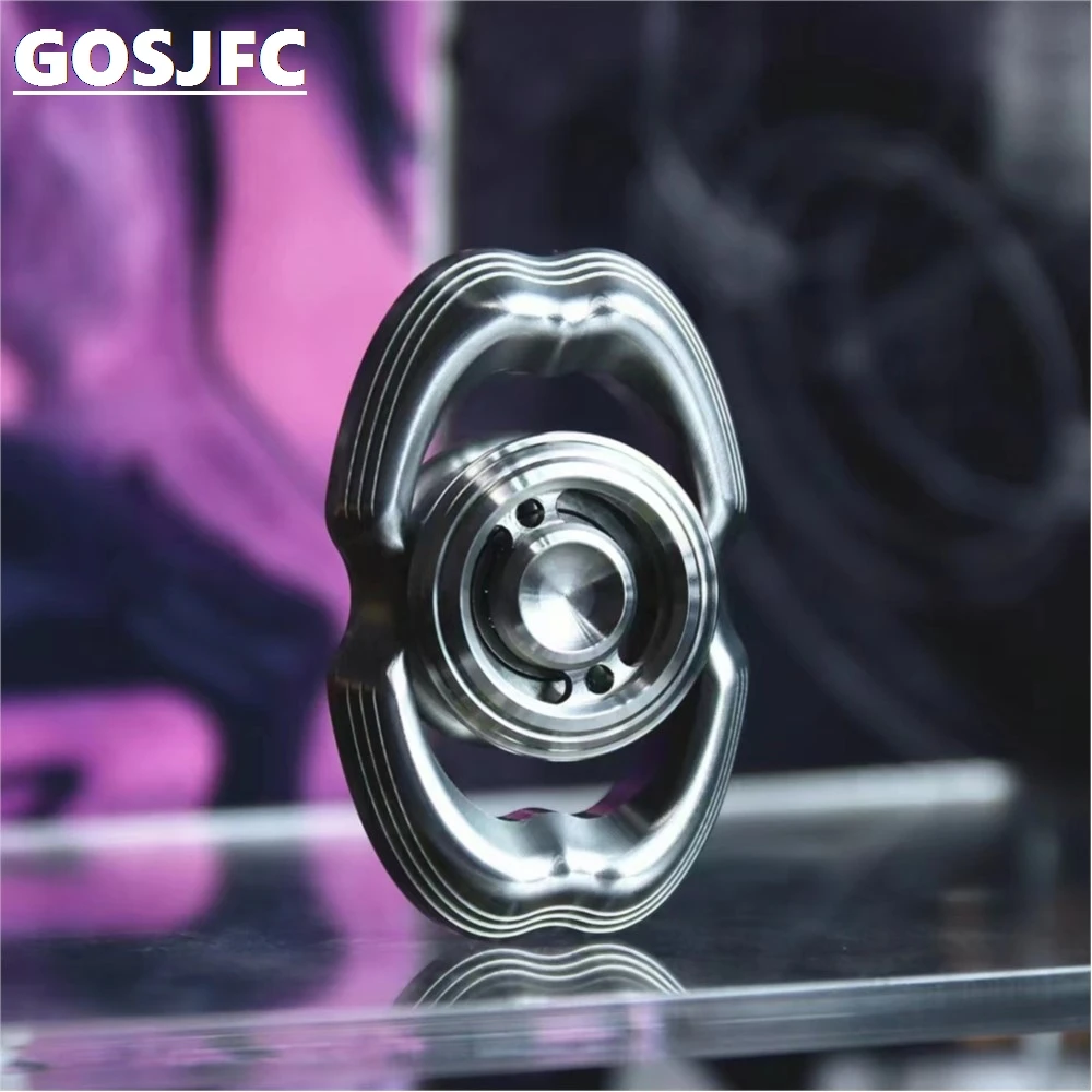 LQ EDC Ti-Knife Grain Obsidian Feeling Fidget Spinner Stress Relief Toys Fashion Play In Stock