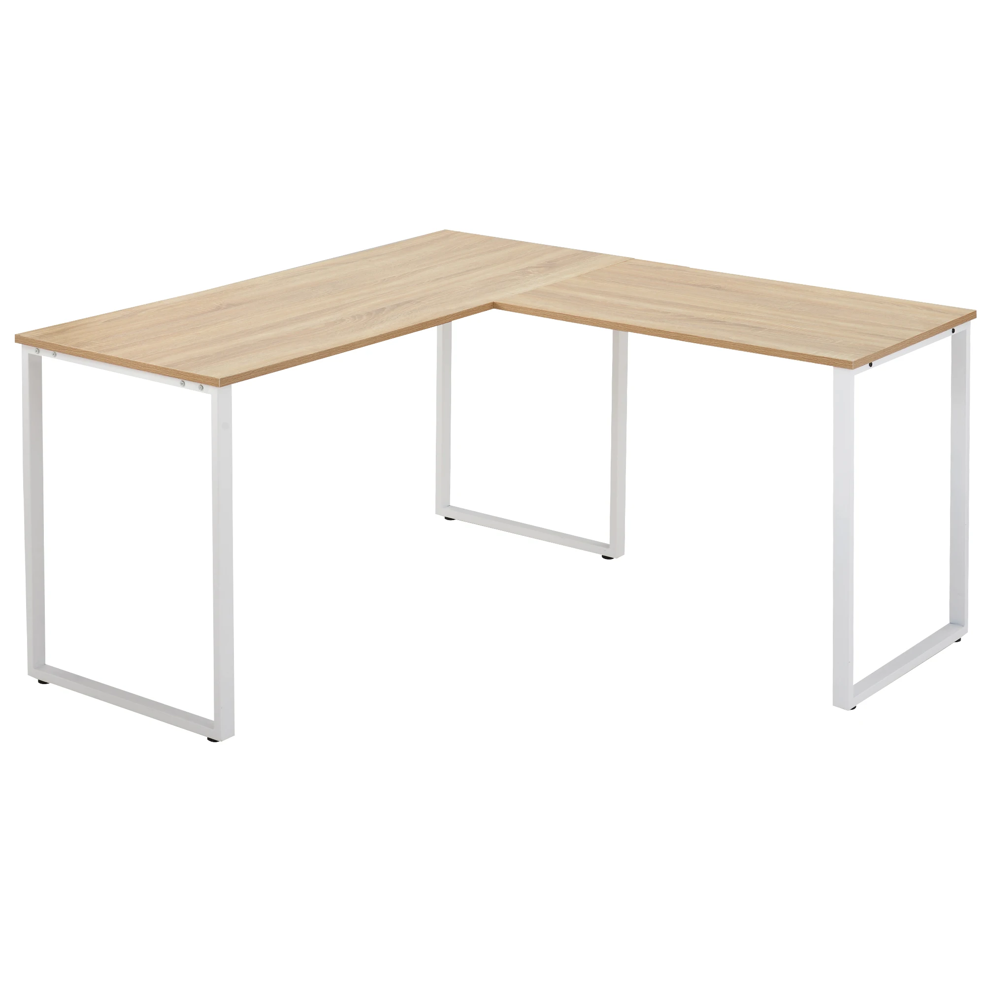 Three Colors L-Shaped Desktop Computer Desk Computer Table PC Desk Rotating Corner Desk & Modern Office Study Workstation