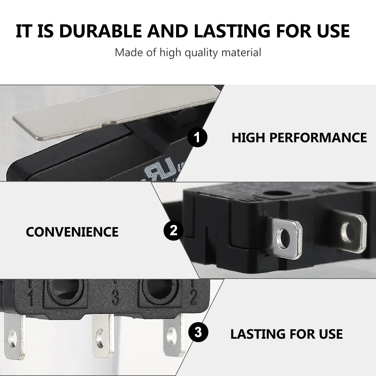 

10pcs Micro Switch 10A Hinge Lever For Home Appliance Electronic Equipment Automatic Machine Long Life Durable Stability Micro