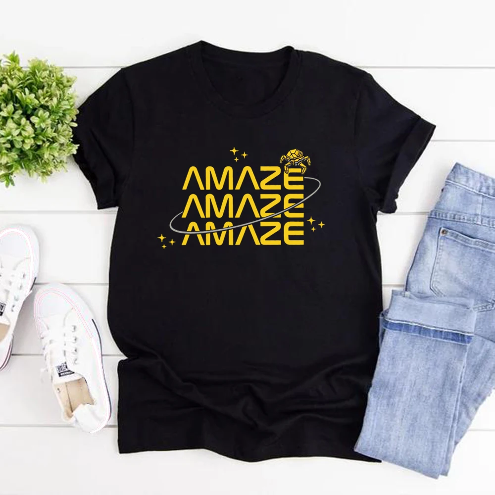 Amaze Amaze Amaze T-Shirt Project Hail Mary Rocky Shirt Unisex Graphic T Shirts Short Sleeve Casual Tshirt Tops Book Lovers Gift