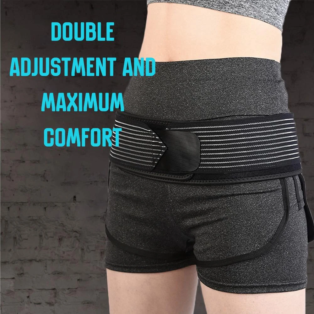 Sacroiliac Si Hip Belt - Immediate Relief for Sciatica, Pelvic, Lower Back, Lumbar and Leg Pain. Si Joint Support for Women Men