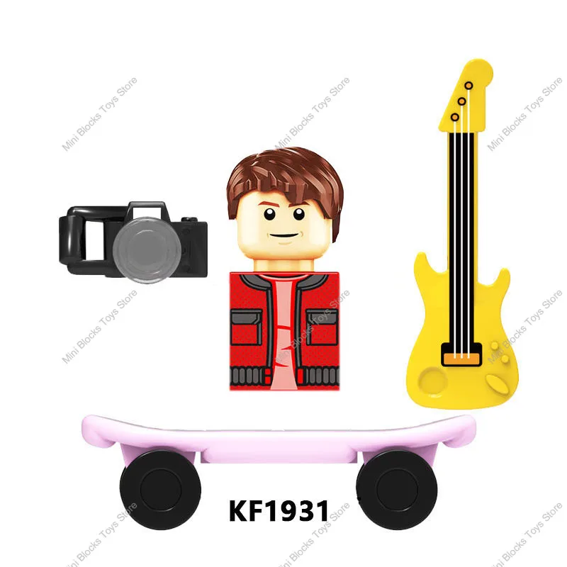 Kf1931 Kf1932 Films Terug Naar De Toekomstige Marty Mcfly Doc Brown Marty Dr. Emmett Cartoon Mini-Figuren Actie Speelgoed Bakstenen Kids