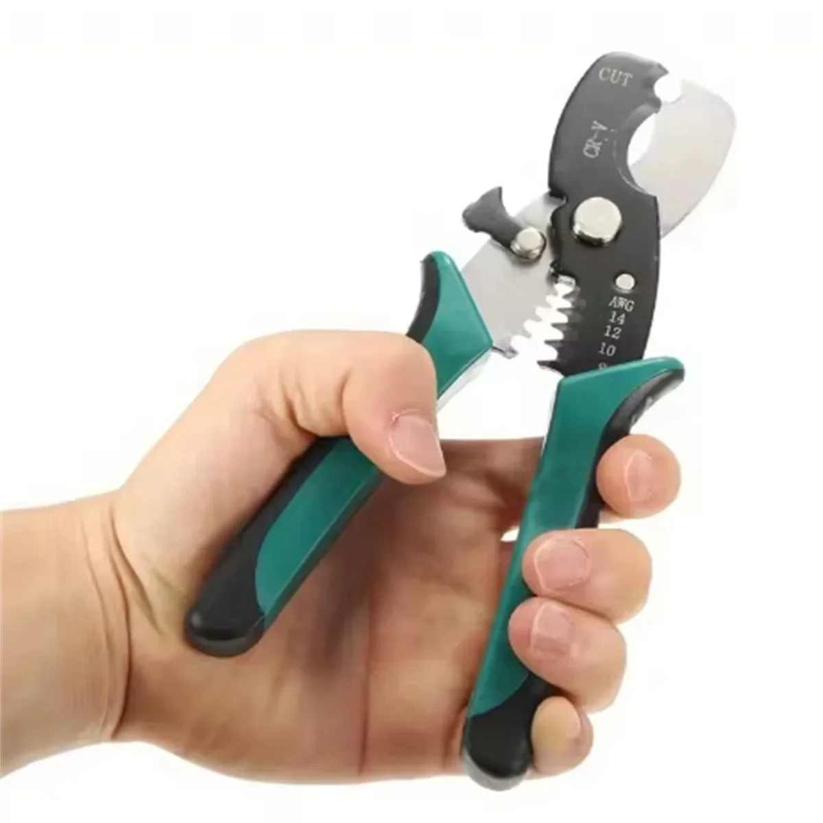 1 قطعة 8 بوصة سلك متجرد كابل قطع مقص تجريد كماشة القاطع 1.6-4.0 مللي متر أدوات يدوية Ferramentas Herramientas HT2177 #3