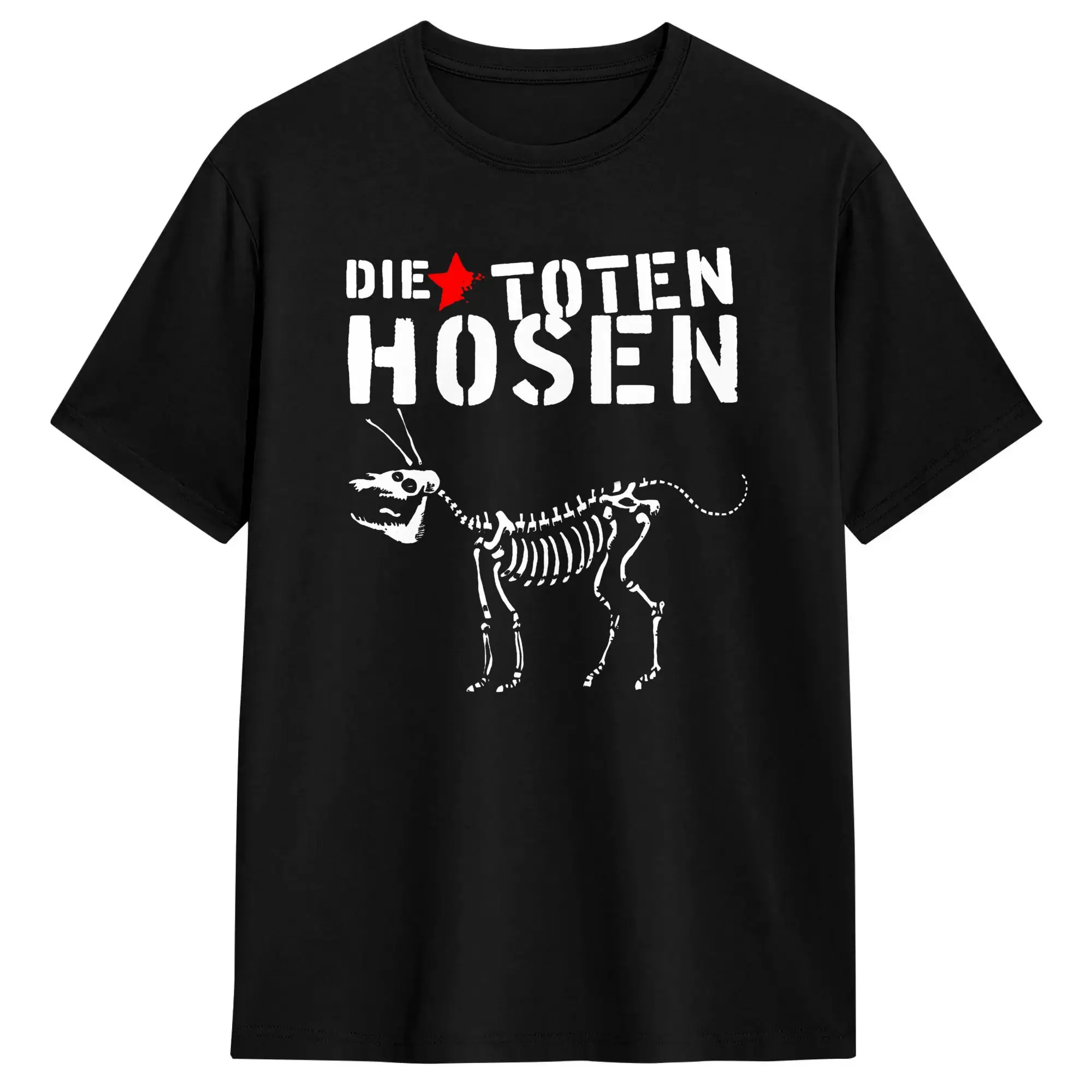 Camisetas Zum Bitteren Ende Die Toten Hosen con Estampado de Calavera Animal, Camisetas de Algodón Puro para Hombre, Camisetas de Manga Corta