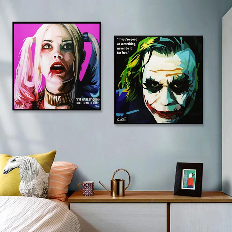 Iron Man Decoration Painting Marvel Posters  American Movie Spider Man Mural Avengers League Esports Room Clown Canvas Painting - view 4