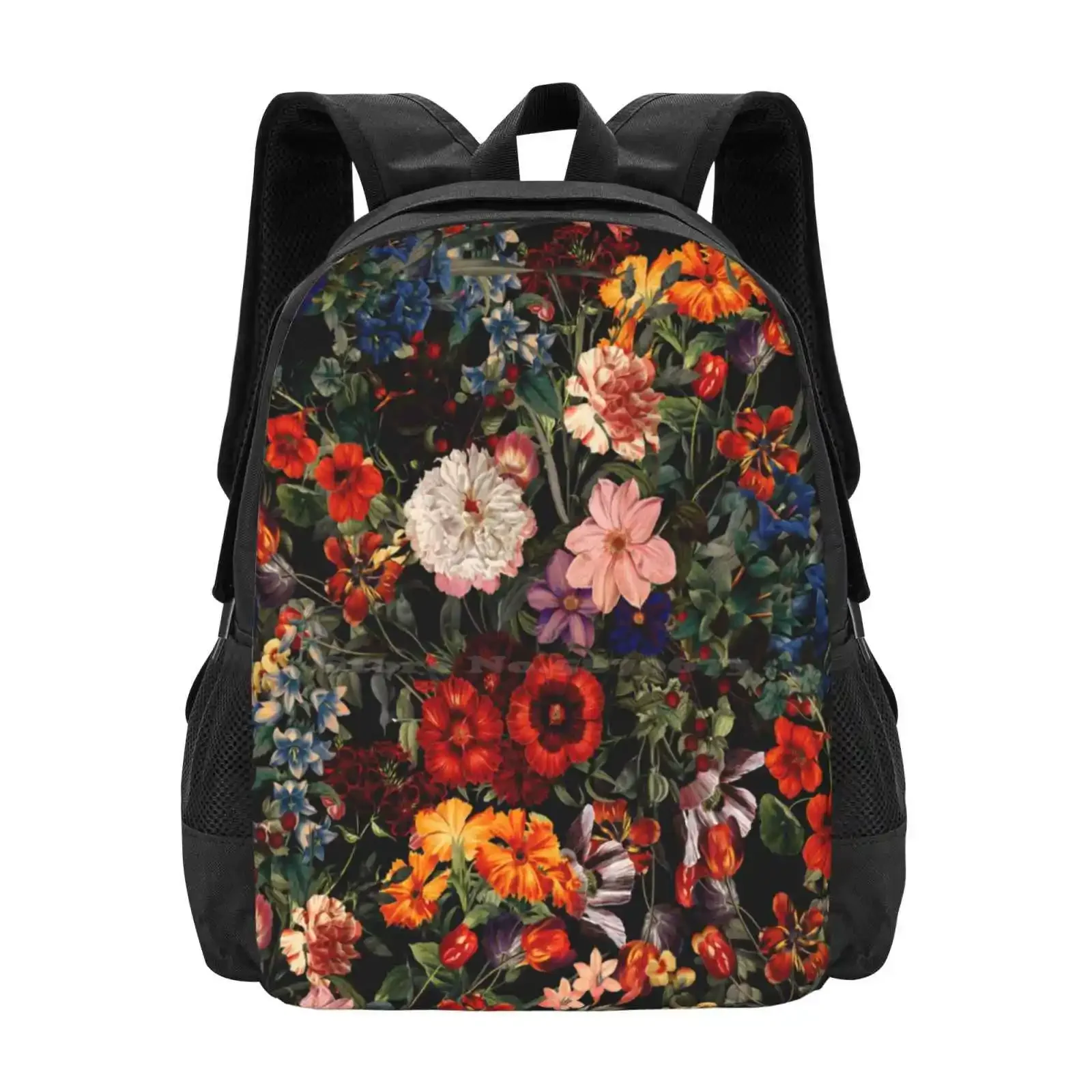 

Exotic Night Garden Hot Sale Schoolbag Backpack Fashion Bags Exotic Garden Night Botanical Forest Jungle Tropical Nature