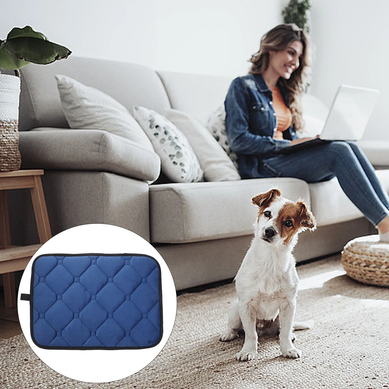 

1pc Waterproof Dog Cat Pad Car Use Nonslip Wear Resistant Anti Fouling Non Stick Easy Cleaning Storage Hanging Rope Pp Cotton