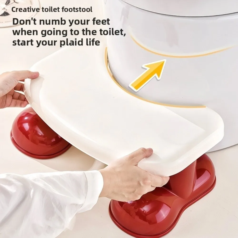 Bangku Toilet Kokoh Nyaman Bangku Kursi Anti Selip Plastik Portabel Gadget Toilet Ergonomis Tebal Anak-anak