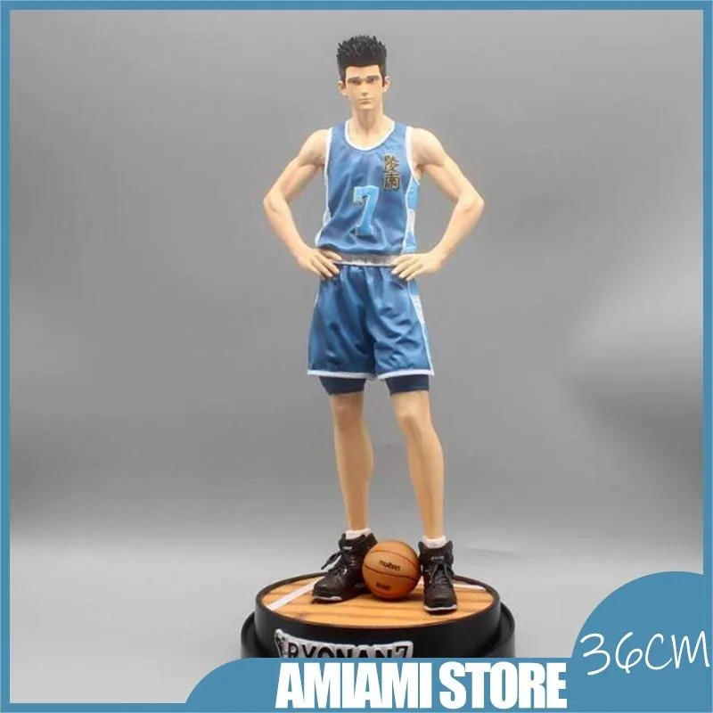 

36CM Slam Dunk Anime Akira Sendoh Action Figures Ryonan Pvc Models Gk Statue Collectible Toys Dolls Decoration Collection Gifts