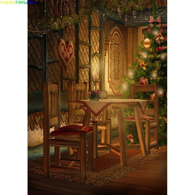 Christmas Theme Photography Background Snowman Christmas tree Children Portrait Backdrops For Photo Studio Props 2197 DHT-07