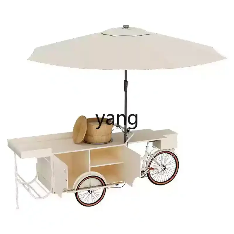 YJQ mobile stall dining car reversing donkey tricycle night market snack stall car outdoor mobile float