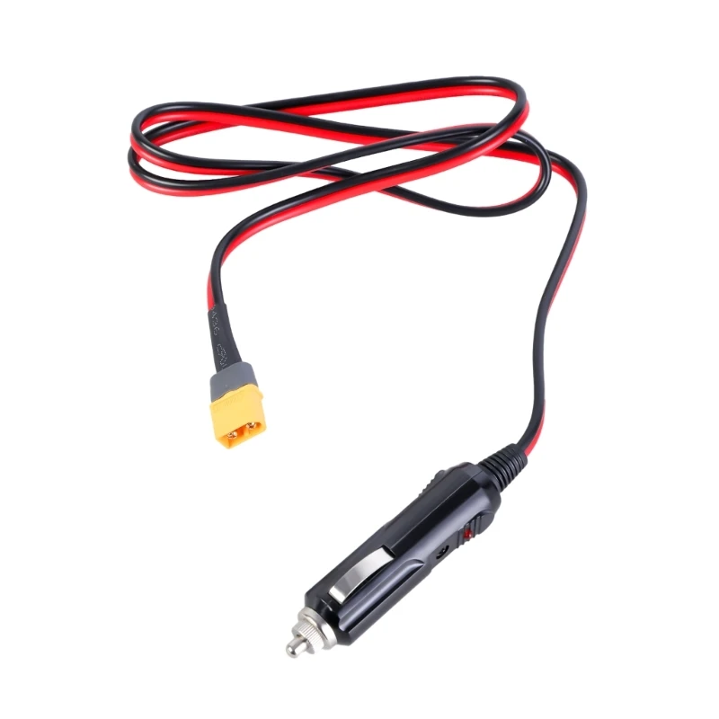 كابل ذكر XT60 مرن إلى مقبس طاقة السيارة لتخزين طاقة السيارة ولوحة طاقة شمسية توفر تيار مستقر K1KF