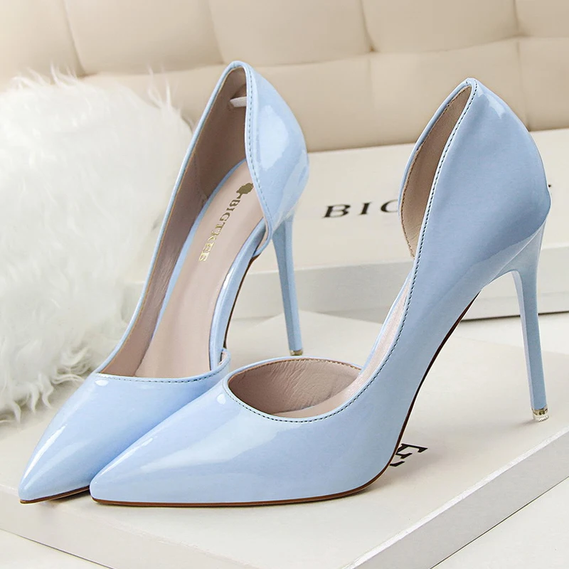 BIGTREE Shoes 2024 Women Pumps Patent Leather High Heels Stiletto Sexy Party Shoes OL Career Women Heels Office Shoes 12 Colors