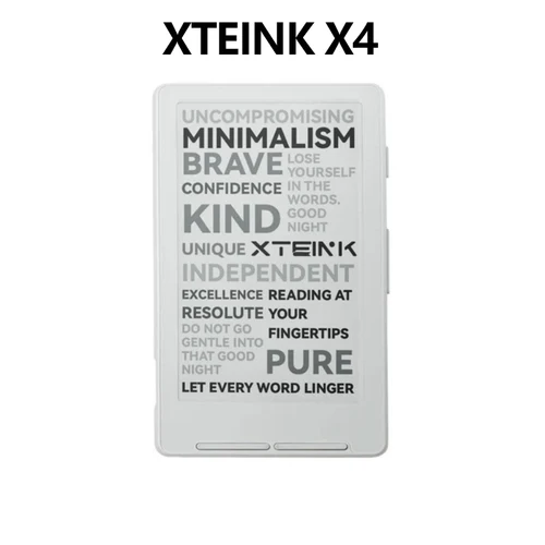 Imagen 2 del producto Lector de Libros Electrónicos Portátil XTEINK X4, Pantalla de 4.3 Pulgadas, Luz Magnética, Tinta Electrónica Delgada, Resolución de 800x480 220PPI, Juego de Libros Electrónicos
