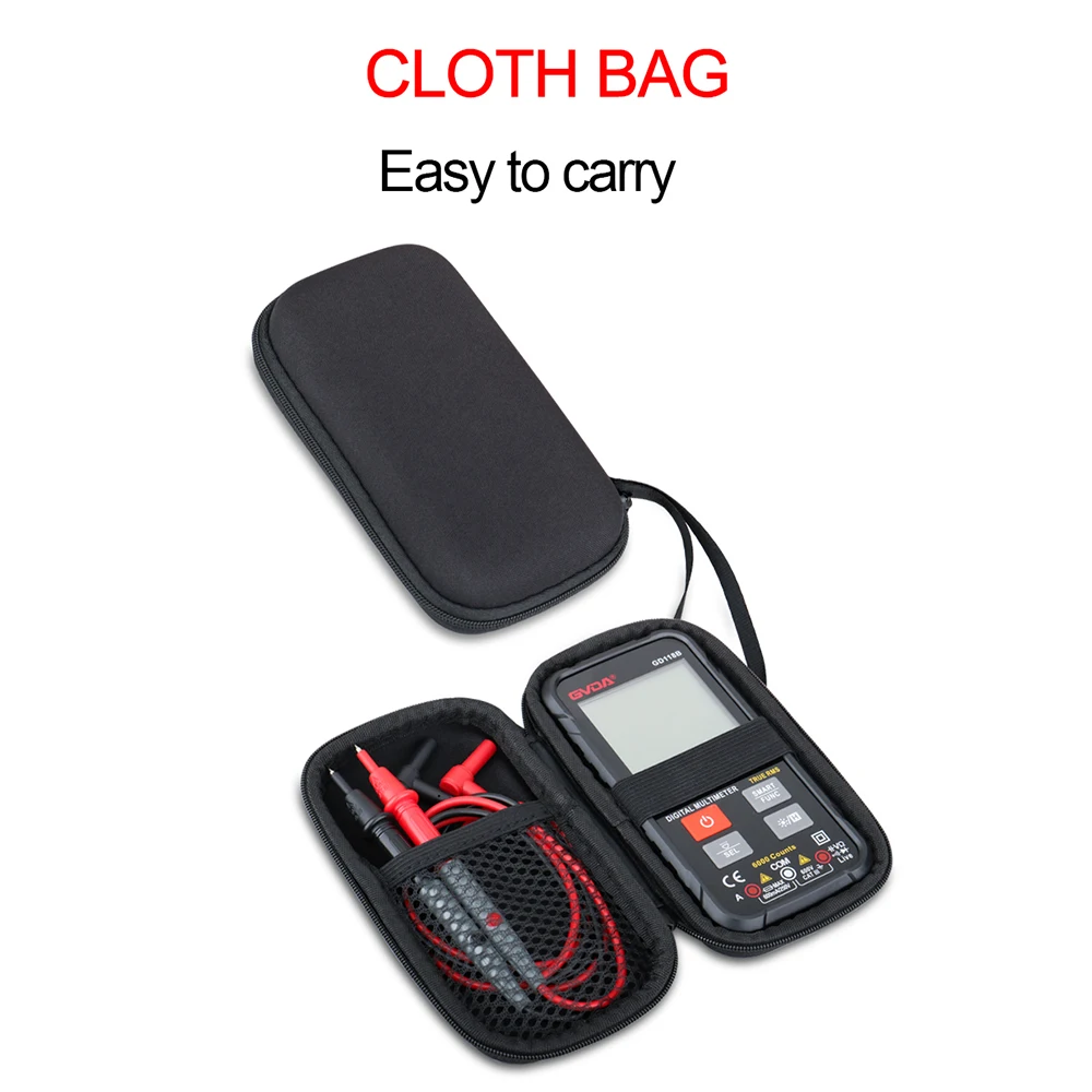 Gvda Digitale Multimeter Ture Rms Ac Dc Ncv Smart Multimetro Tester Ohm Capaciteit Hz Voltage Meter Multitester