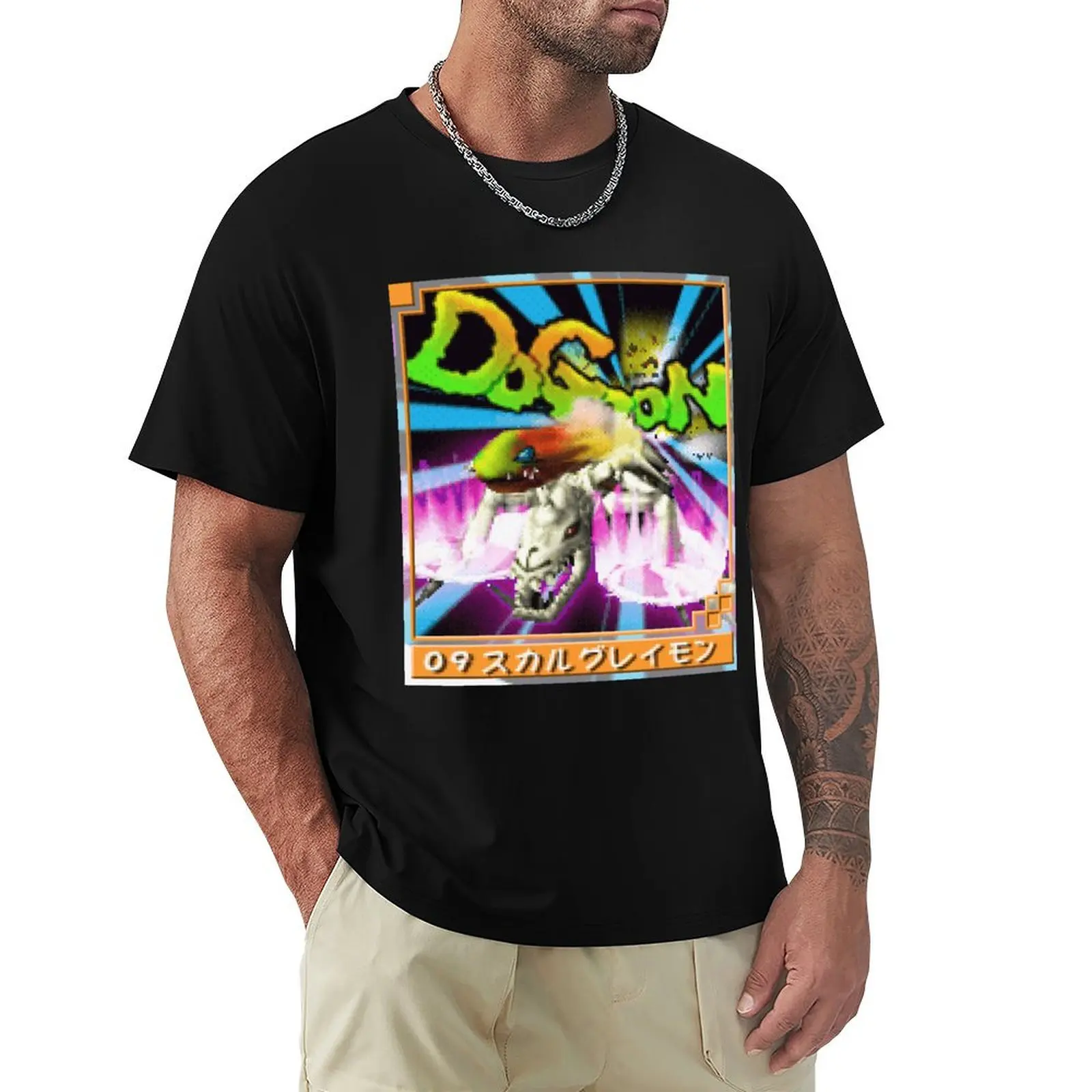 

SkullGreymon T-Shirt street wear cute tops Short sleeve tee men