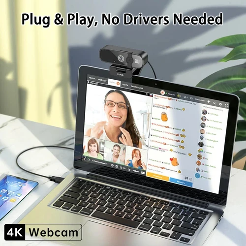 Imagen 2 del producto Xiaomi Q1 4K Webcam 2K Autofocus cámara USB 1080P HD con micrófono cámara de ordenador para sala de estar/videollamada/conferencia 2025 nuevo