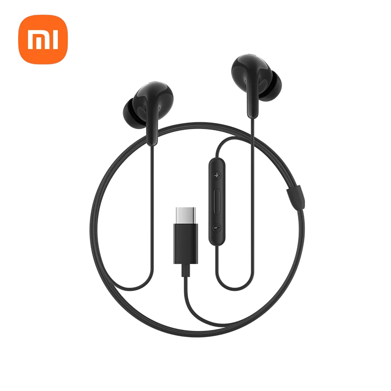 [24 New] Xiaomi Type-C wired earphones high definition call noise reduction for Apple Huawei Samsung Xiaomi mobile phones