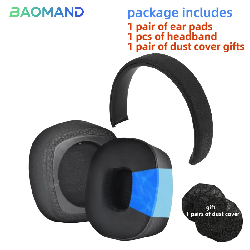 1 set Vervanging Oorkussen Hoofdband voor MARSHALL MAJOR III BLUETOOTH Marshall 3 generatie Hoofdtelefoon Memory Foam Oorkussenhoes