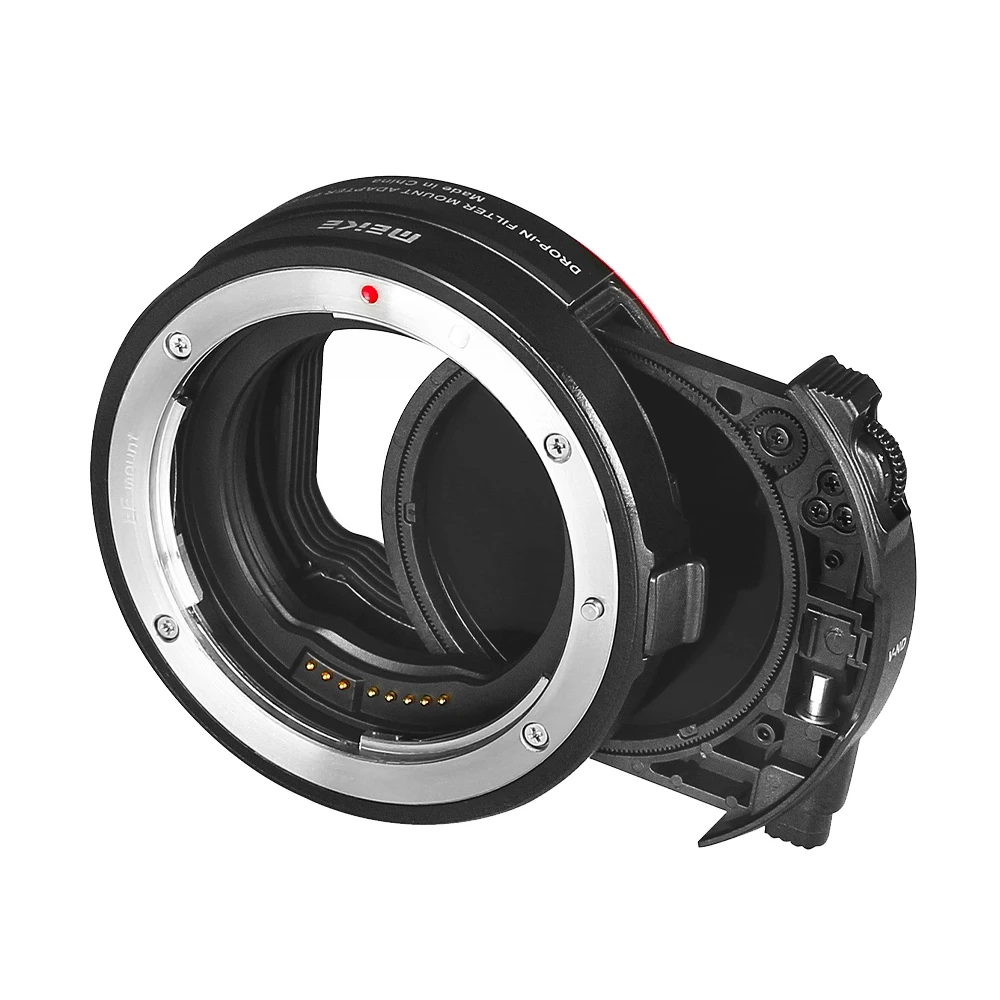 Meike MK-EFTR-C Metal Auto-Focus Mount Lens Adapter with Drop-in Filters for Canon EF/EF-S Lenses to EOS R RP Cameras