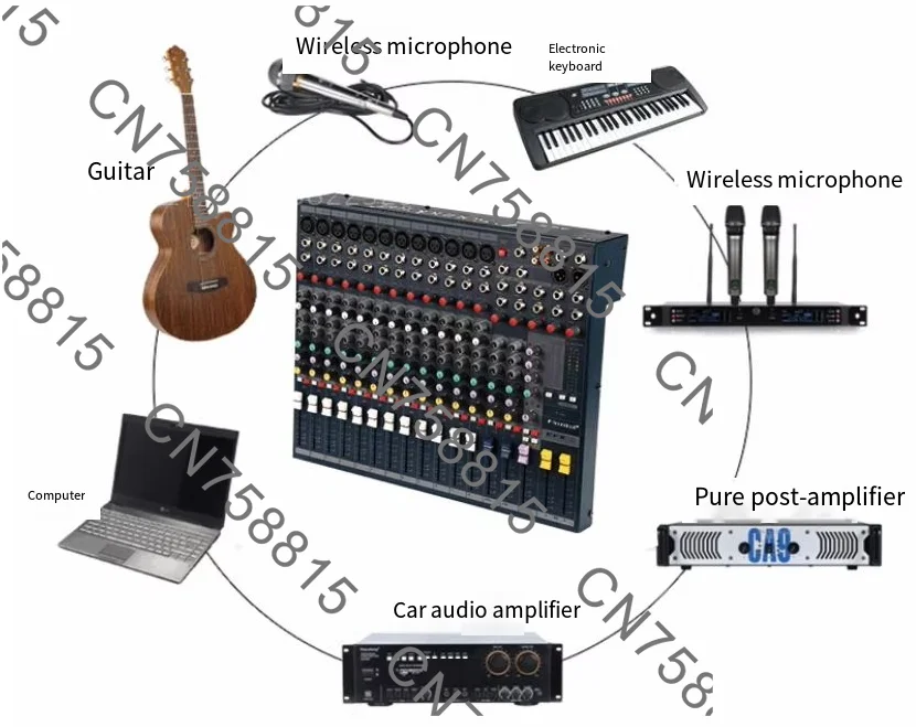 Suitable for touring mixers, Efx8, Efx12, Efx16, Efx20 Premium Stage Performance Conference Mixers