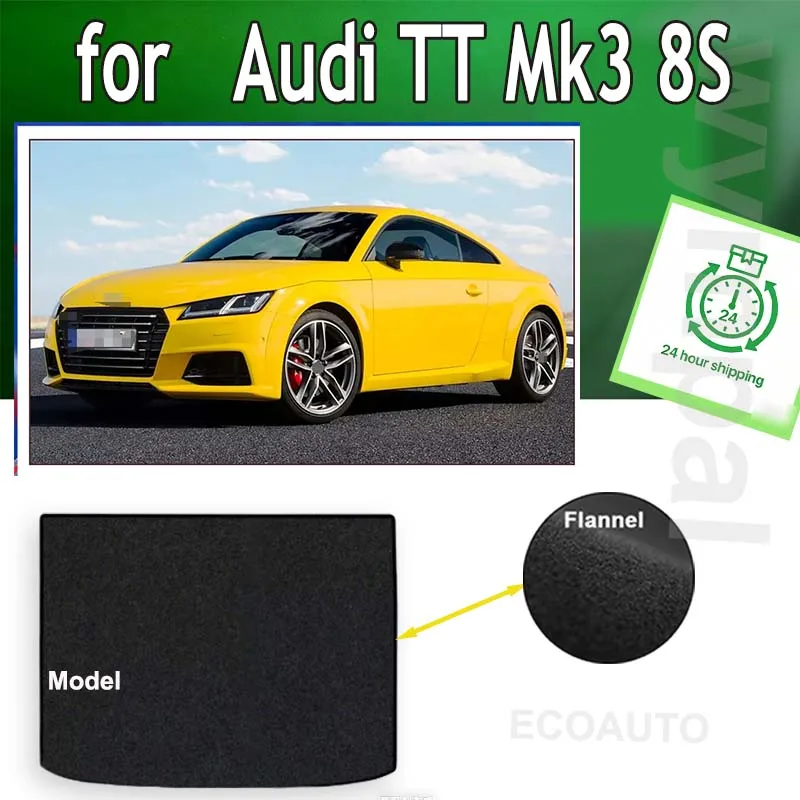 

TREADFIT Car Trunk Mats For Audi TT Mk3 8S FV 4 Seats 2015~2023 Trunk Luggage Carpet Pads