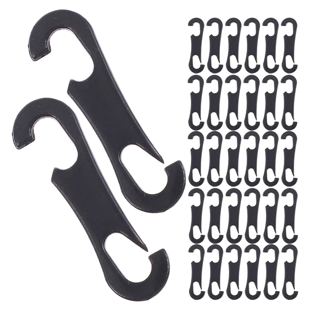 

260Pcs Car Seat Cover Hooks Double Head S-Shaped Plastic Clips Secure Installation Seat Cushion Fixing Anti Slip Car Pad Hangers