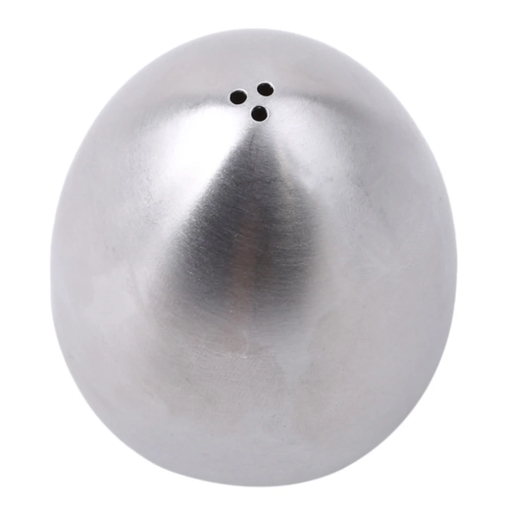 1/3Holes Egg Shape Castor Spice Jar Pepper Salt Shaker Portable Stainless Steel Barbecue Picnic Tools With Dustproof Plug